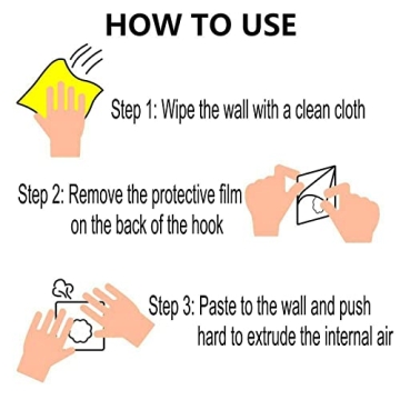 Jwxstore 24 Pack Heavy Duty Invisible Wall Hooks