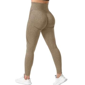 YEOREO Women Workout Leggings Seamless High Waisted Contour Yoga Pants