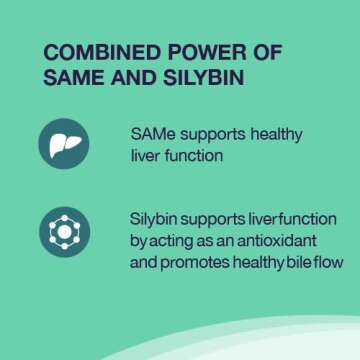 Nutramax Denamarin Liver Health Supplement for Dogs, With S-Adenosylmethionine (SAMe) and Silybin, 30 Chewable Tablets