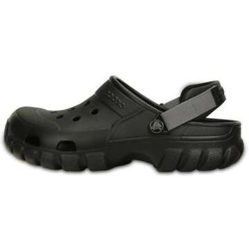 Crocs Crocs Unisex Offroad Sport Clogs, Black/Graphite, 7 Men/9 Women