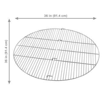 Sunnydaze 36-Inch Foldable Grill Grate for Outdoor Cooking