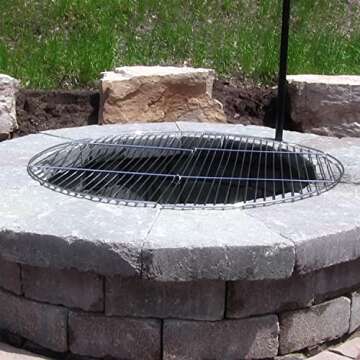 Sunnydaze 36-Inch Foldable Grill Grate for Outdoor Cooking