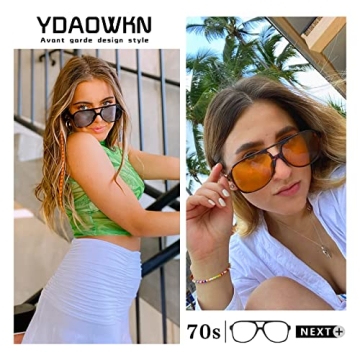 Stylish YDAOWKN Retro Aviator Sunglasses for All