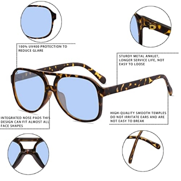 Stylish YDAOWKN Retro Aviator Sunglasses for All