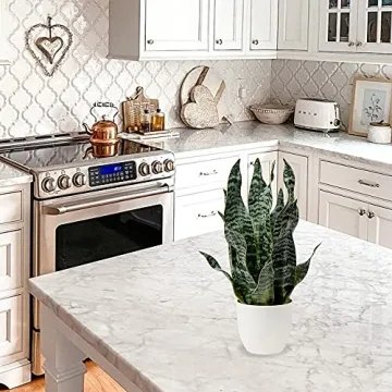Hollyone Faux Snake Plant for Home and Office Decor