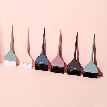 Fromm Color Studio 2-7/8" Firm Color Brushes for Hair Stylist with Blunt Tips for All Over Color, Highlights, Balayage, and Root Touch Ups, 2 Pack