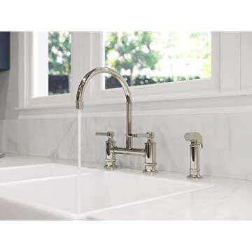 Pfister LG31-TDD Kitchen Bridge Faucet with Side Sprayer