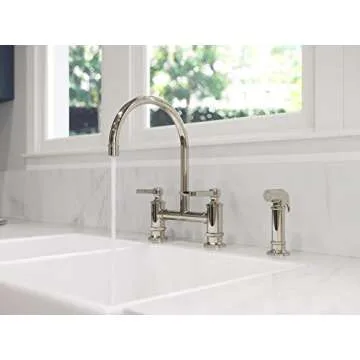 Pfister LG31-TDD Kitchen Bridge Faucet with Side Sprayer