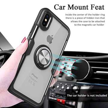 Shop MOVOYEE iPhone XR Clear Case with Kickstand