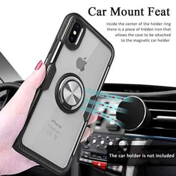 Shop MOVOYEE iPhone XR Clear Case with Kickstand
