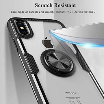 Shop MOVOYEE iPhone XR Clear Case with Kickstand