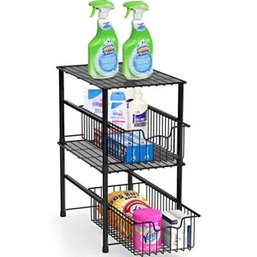 Simple Houseware Stackable Under Sink Organizer Drawer