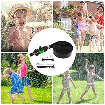 Trampoline Sprinkler for Kids - Outdoor Trampoline Water Sprinkler for Kids and Adults, Trampoline Accessories Sprinkler 39ft Long for Water Play, Games, and Summer Fun in Yards