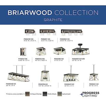 Briarwood Collection Whitewashed One-Light Farmhouse Flush Mount Ceiling Light
