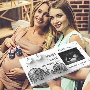 Baby Sonogram Picture Frame - Countdown to Arrival Gift