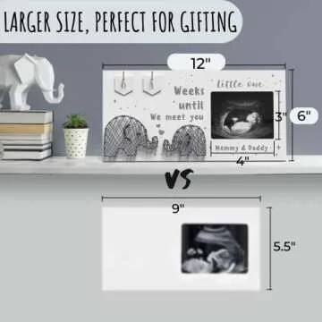 Baby Sonogram Picture Frame - Countdown to Arrival Gift