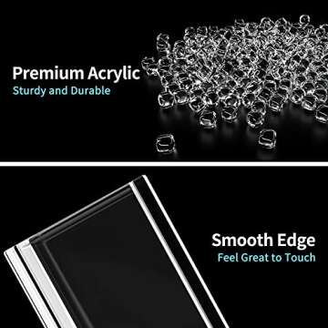 MaxGear Pen Holder 2 Pack Clear Acrylic Pencil Organizer, Desk Cups for Pens, Pencils, Toothbrushes,...