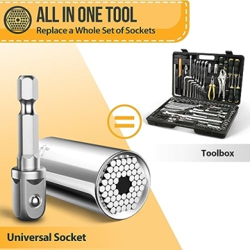 Universal Socket Tool Gift Set for Men - Great Stocking Stuffers