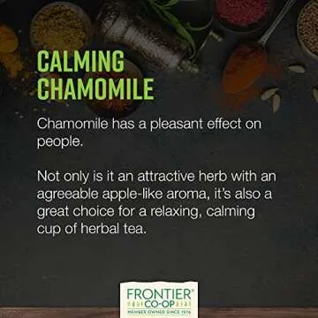 Frontier Co-op Organic Whole Chamomile Flowers 1lb