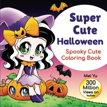 Super Cute Halloween: Spooky Cute Coloring Book for Teens & Young Adults