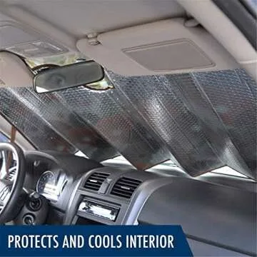 Stylish FUSURIRE Car Windshield Sunshade with Eye Print