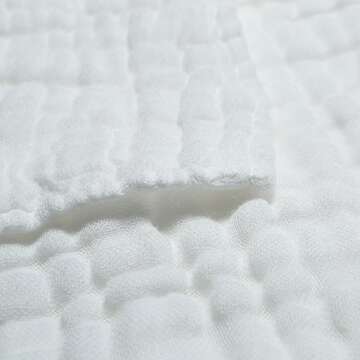 Lucear Muslin Cotton White Baby Bath Towels with Hood and Waistband Also for Baby Blanket