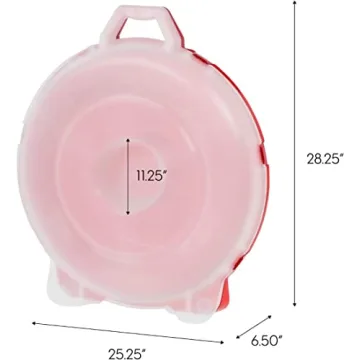 IRIS USA Wreath Storage Container for Seasonal Decor
