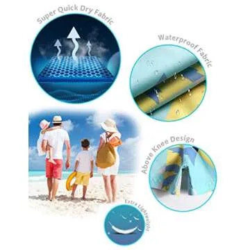 Maamgic Boys Swim Trunks - UPF 50+ Bathing Suits