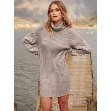 ANRABESS Women Oversized Sweater Dress for Fall Style