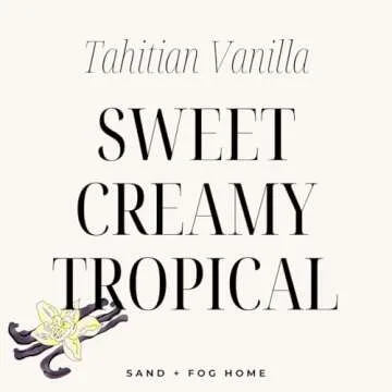 Sand + Fog Tahitian Vanilla Candle - Eco-Friendly Luxury