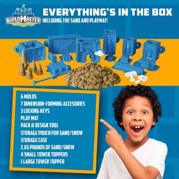 Indoor Sandcastle Building Kit for Kids - 25 Pieces