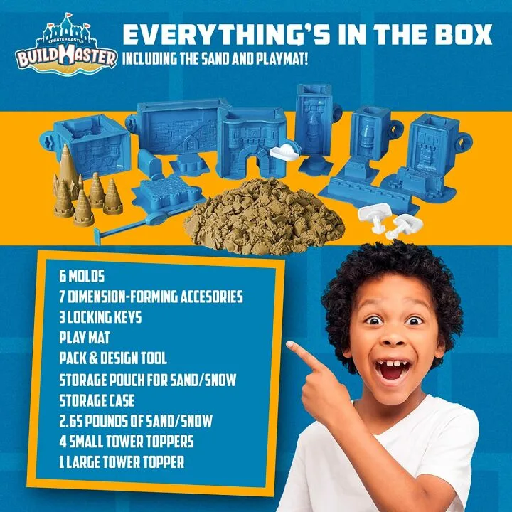 Indoor Sandcastle Building Kit for Kids - 25 Pieces