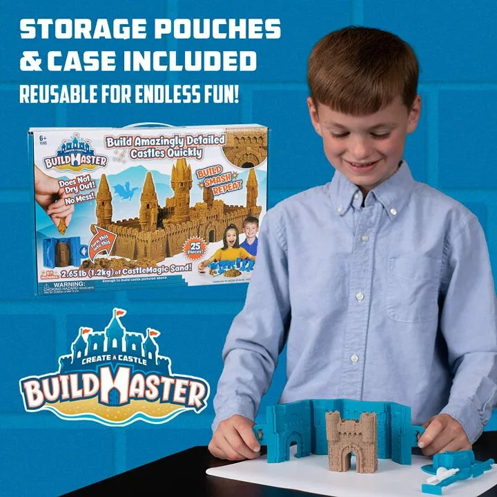 Indoor Sandcastle Building Kit for Kids - 25 Pieces