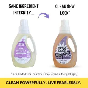 Molly’s Suds Fabric Softener for Sensitive Skin - Natural, Lavender Scent, 50 Loads