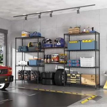 Quality Adjustable Heavy Duty 5 Shelf Storage Unit