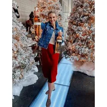 Zeagoo Midi Skirts for Women Work Red Dress High Waisted Satin Skirt Fall