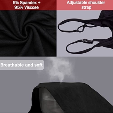 BQTQ Women's 5 Pcs Camisole Tank Tops for Everyday Wear