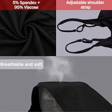 BQTQ Women's 5 Pcs Camisole Tank Tops for Everyday Wear