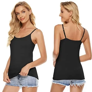 BQTQ Women's 5 Pcs Camisole Tank Tops for Everyday Wear