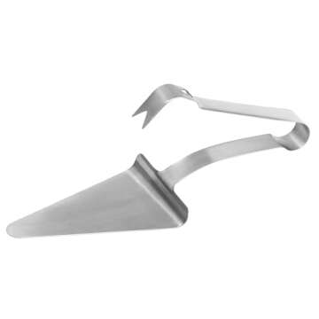 Winco PZG-6 Pizza Server Tongs - 18/8 Stainless Steel, Dishwasher Safe