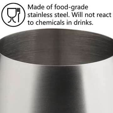 Elegant Stainless Steel Wine Glass Set - Durable & Stylish