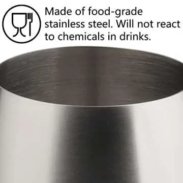 Elegant Stainless Steel Wine Glass Set - Durable & Stylish