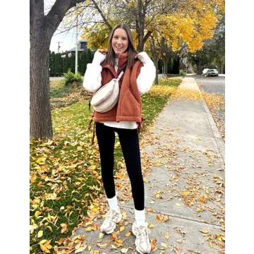 Oversized Fleece Vest for Women's Winter Style