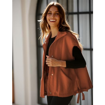 Oversized Fleece Vest for Women's Winter Style
