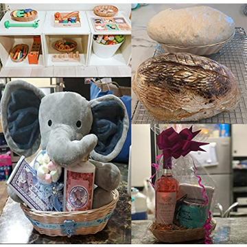 Yesland 16 Pack Oval Basket Set for Food Storage and Decor