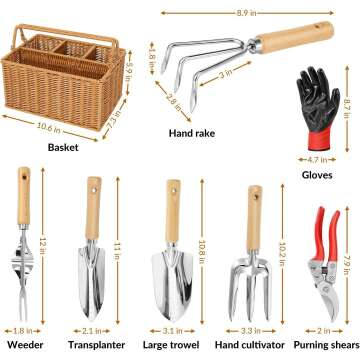 SOLIGT Gardening Tools Set – Durable Stainless Steel