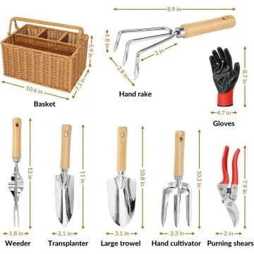 SOLIGT Gardening Tools Set – Durable Stainless Steel