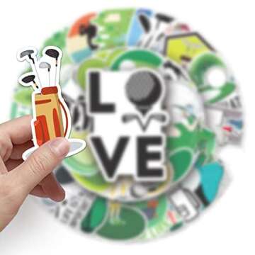 Trendy 50 Pcs Golf Stickers for Personalization and Fun