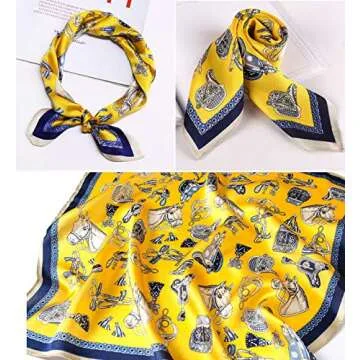 MEISEE 100% Pure Mulberry Silk Scarf 27"'x27(in) Square Scarf Head Scarf Neck scarf Headscarf for Women with Gift Packed (1)