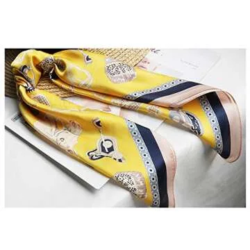 MEISEE 100% Pure Mulberry Silk Scarf 27"'x27(in) Square Scarf Head Scarf Neck scarf Headscarf for Women with Gift Packed (1)